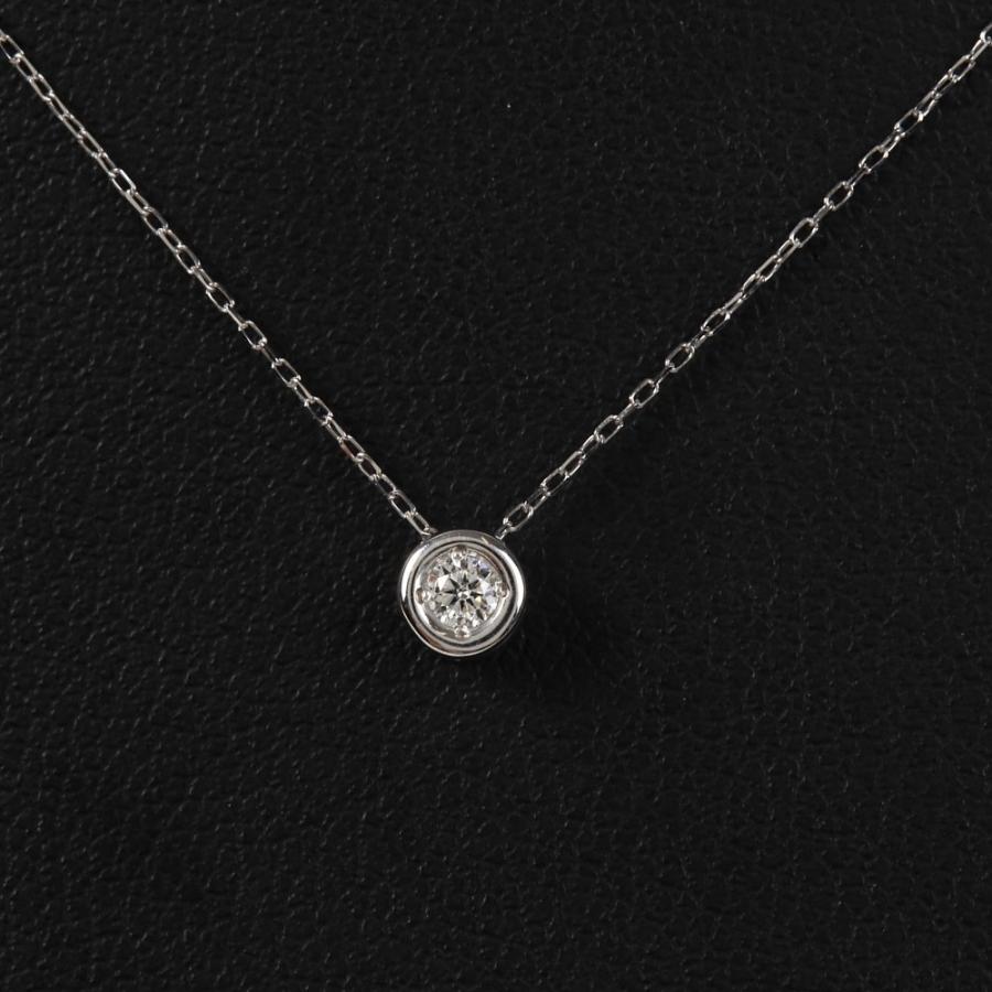 18金 ネックレス ダイヤモンド ルビー ホワイトゴールド レディース 一粒 天然石 リバーシブル 18k k18 プレゼント ギフトの画像