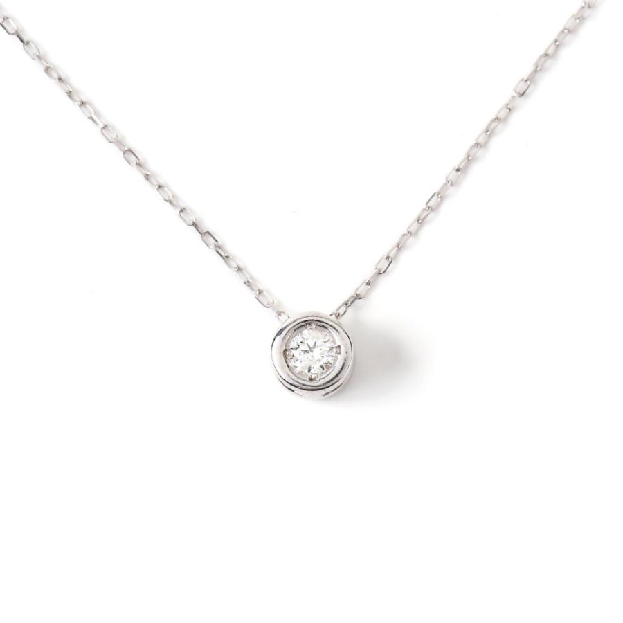 18金 ネックレス ダイヤモンド ルビー ホワイトゴールド レディース 一粒 天然石 リバーシブル 18k k18 プレゼント ギフトの画像