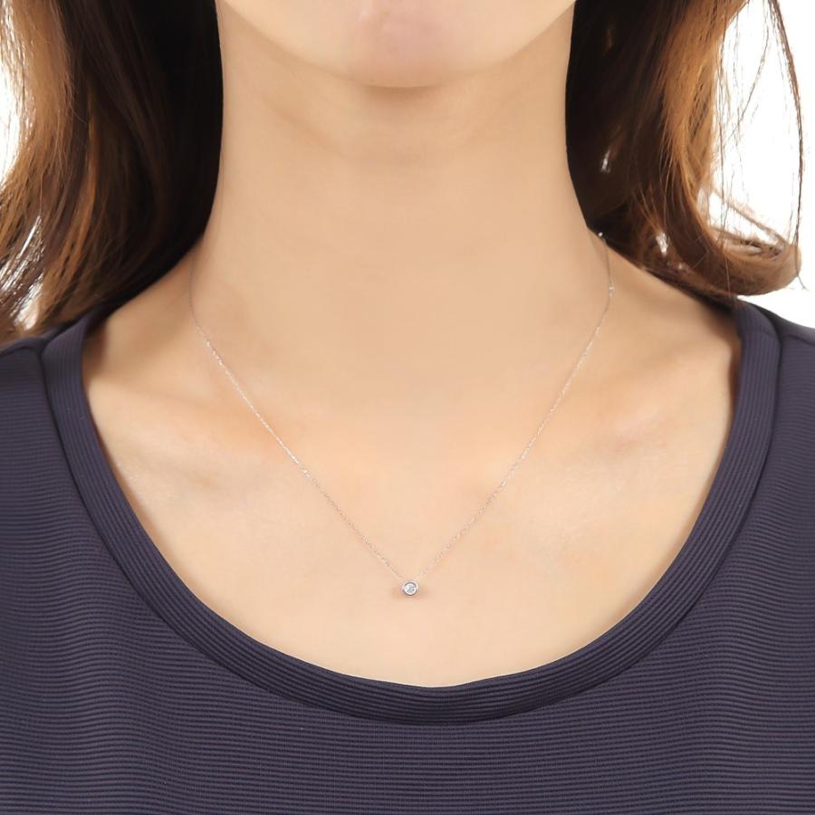 18金 ネックレス ダイヤモンド エメラルド ホワイトゴールド レディース 一粒 天然石 リバーシブル 18k k18 プレゼント ギフトの画像