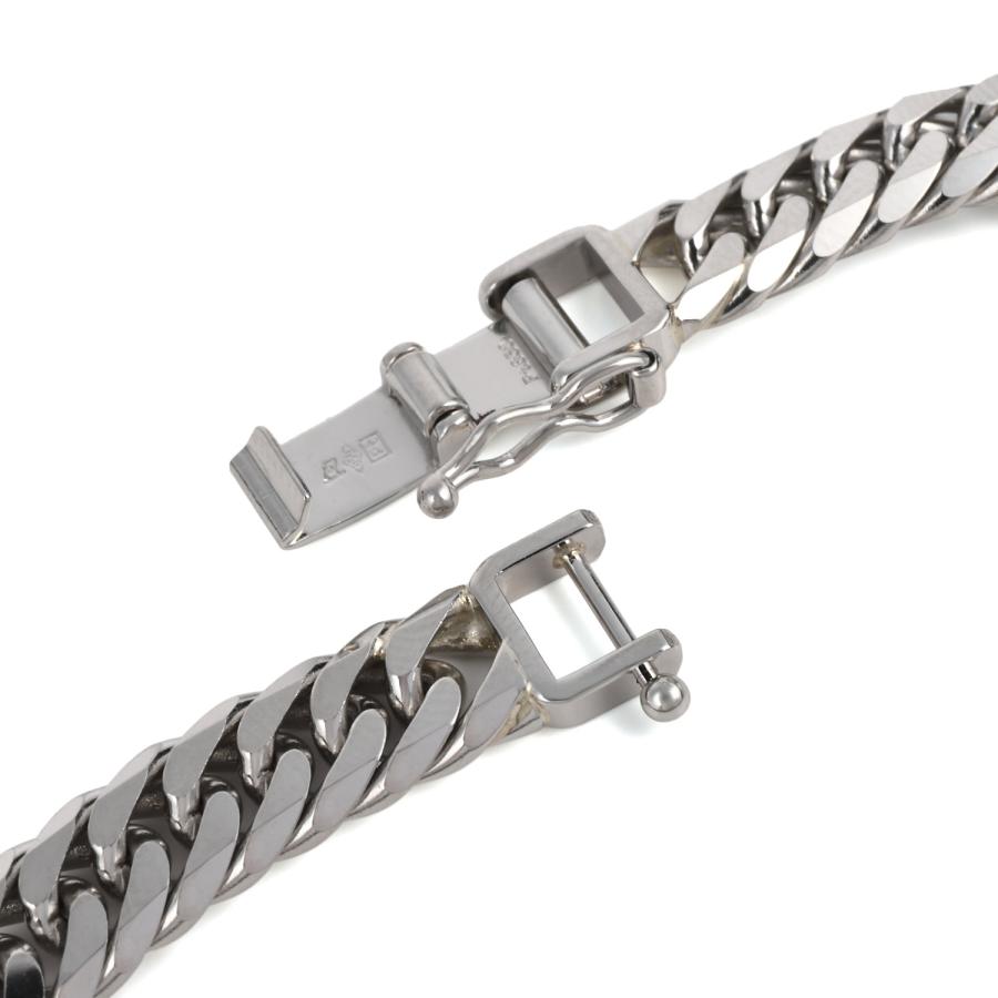 プラチナ 喜平ブレスレット 6面ダブル 30g 18cm メンズ プラチナ 喜平ブレスレット 6面ダブル 30g 18cm メンズ