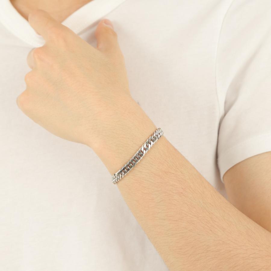 プラチナ 喜平ブレスレット 6面ダブル 30g 20cm メンズ プラチナ 喜平ブレスレット 6面ダブル 30g 20cm メンズ