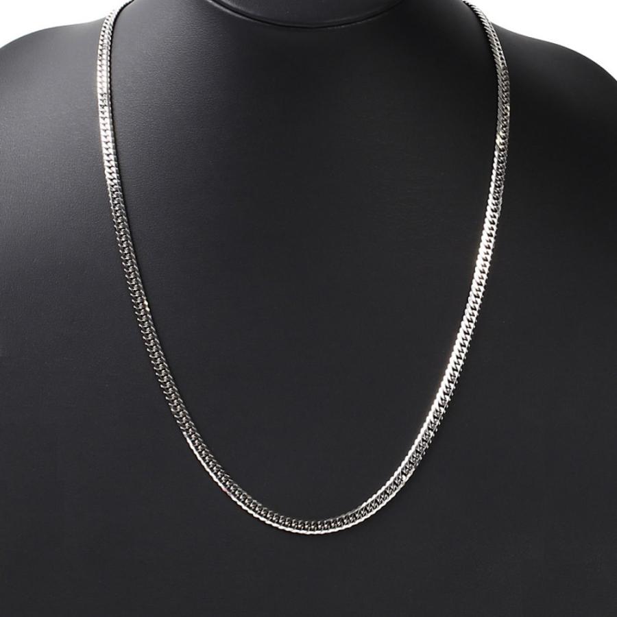 喜平ネックレス プラチナ 6面 ダブル 50g 60cm Pt850 メンズ 喜平ネックレス プラチナ 6面 ダブル 50g 60cm Pt850 メンズ