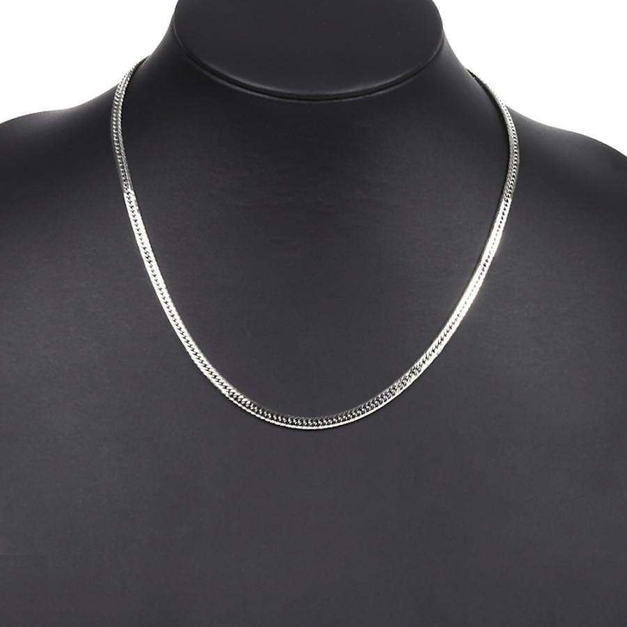 ⭐️本日価格！Pt850 ♡ プラチナスクリューネックレス 造幣局刻印あり PT850 6面 ダブル 28.0g 45cm ネックレス プラチナ 造幣局刻印