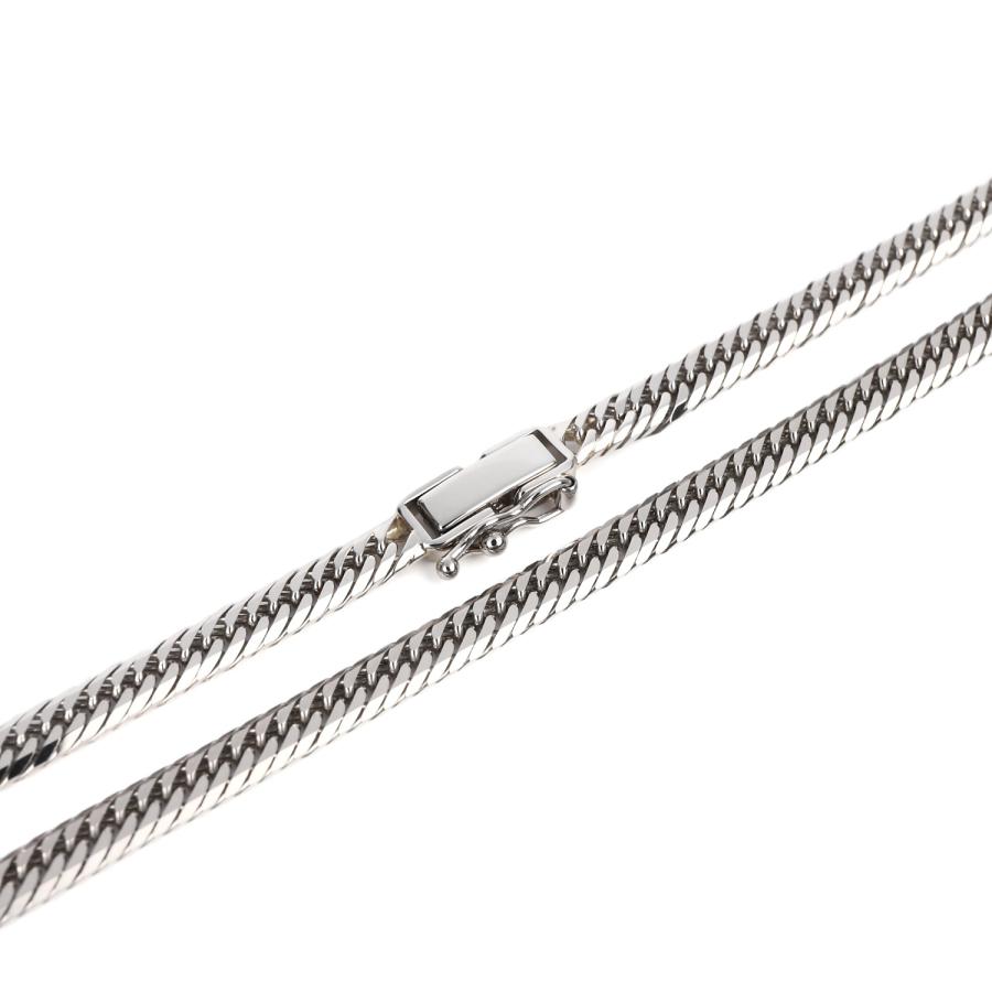 プラチナ850 喜平 Pt850 プラチナ850 喜平ネックレス 8面トリプル フラットカット