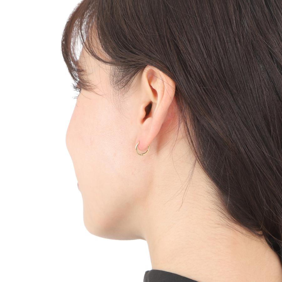 ゴールドフープピアス　両耳 ワイドピアス ゴールド シルバー ステンレス フープピアス