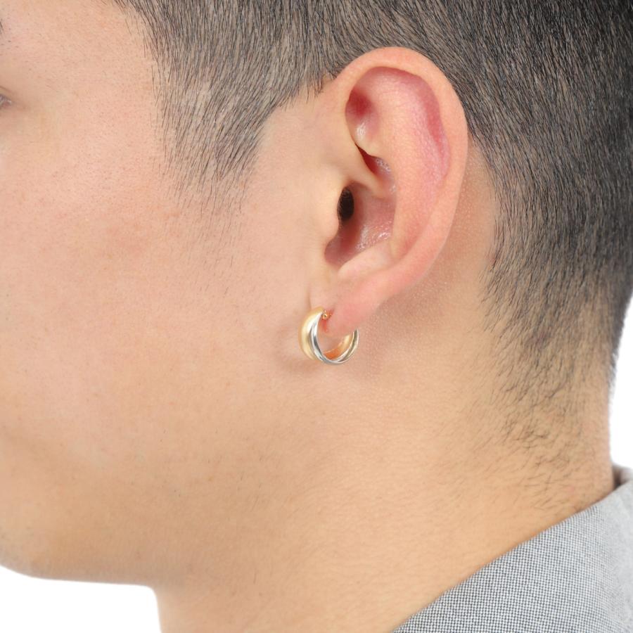 ふーみん＊プラチナ【10×13mm 月甲フープピアス】刻印入 新品！ 楽天