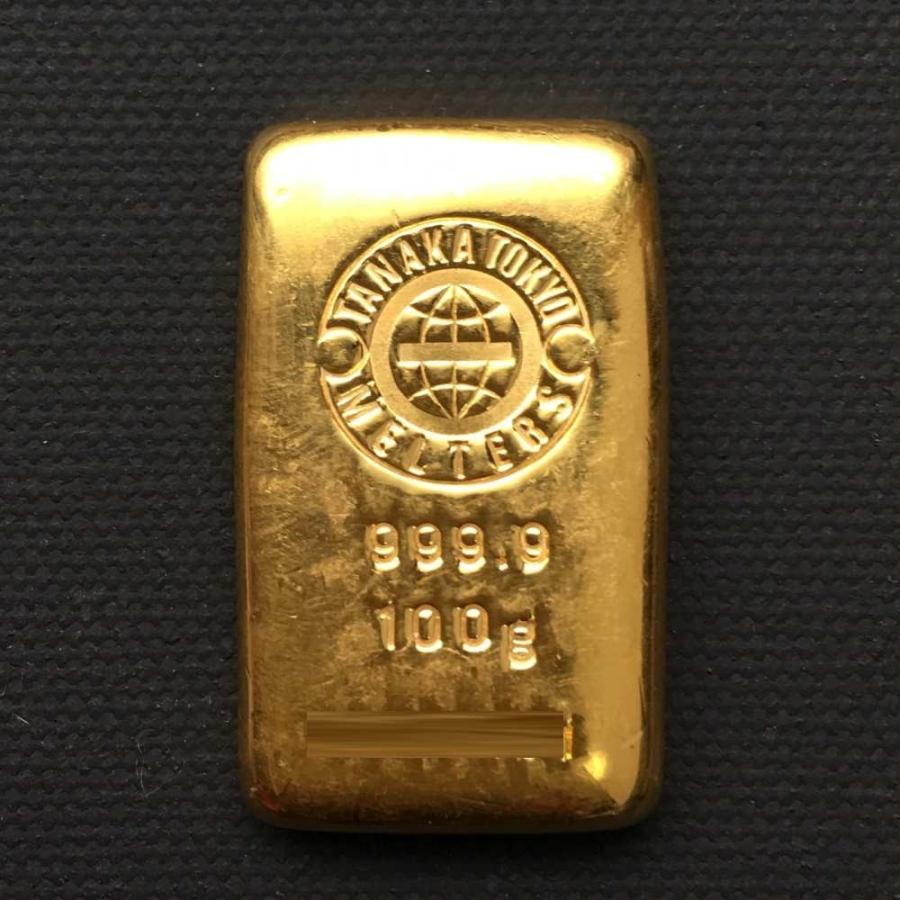 純金 インゴット 100g 田中貴金属 24金 グッドデリバリーバー ゴールドバー 金塊 金の国際ブランド 送料無料 ハッピーグッツショップ 通販 Paypayモール
