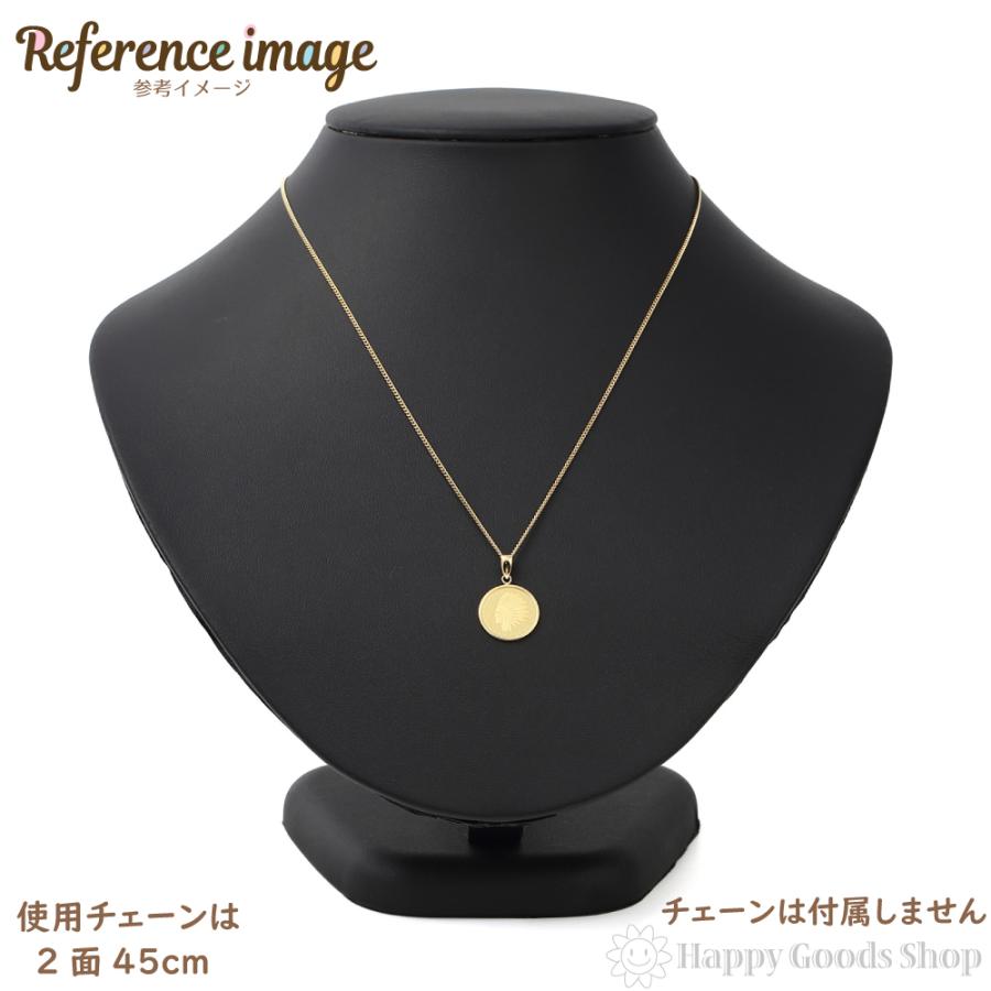 純金 K24 インディアン＆イーグル 1/25oz ペンダントトップ シンプル枠