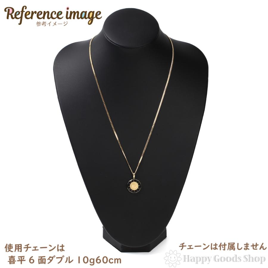 純金 K24 インディアン イーグル 1/25oz 金貨 アトラス ブラック ペンダントトップ コイン ヘッド チャーム ゴールド プレゼント ギフトの画像