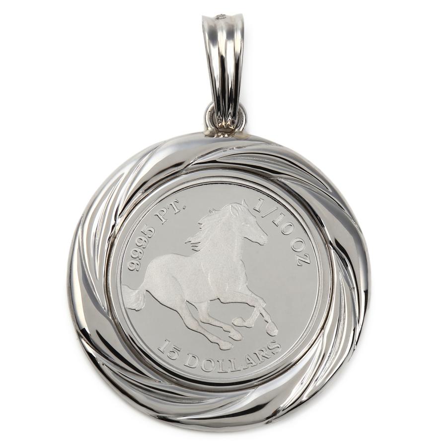 純プラチナ ホース 1/10oz ペンダントトップ 馬 デザイン枠 純プラチナ ホース 1/10oz ペンダントトップ 馬 デザイン枠