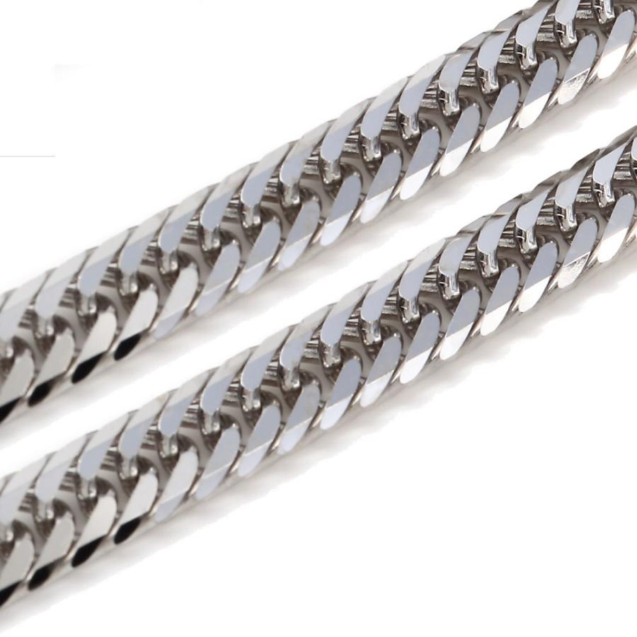 18金 喜平ブレスレット 8面トリプル 10g 18cm ホワイトゴールド メンズ