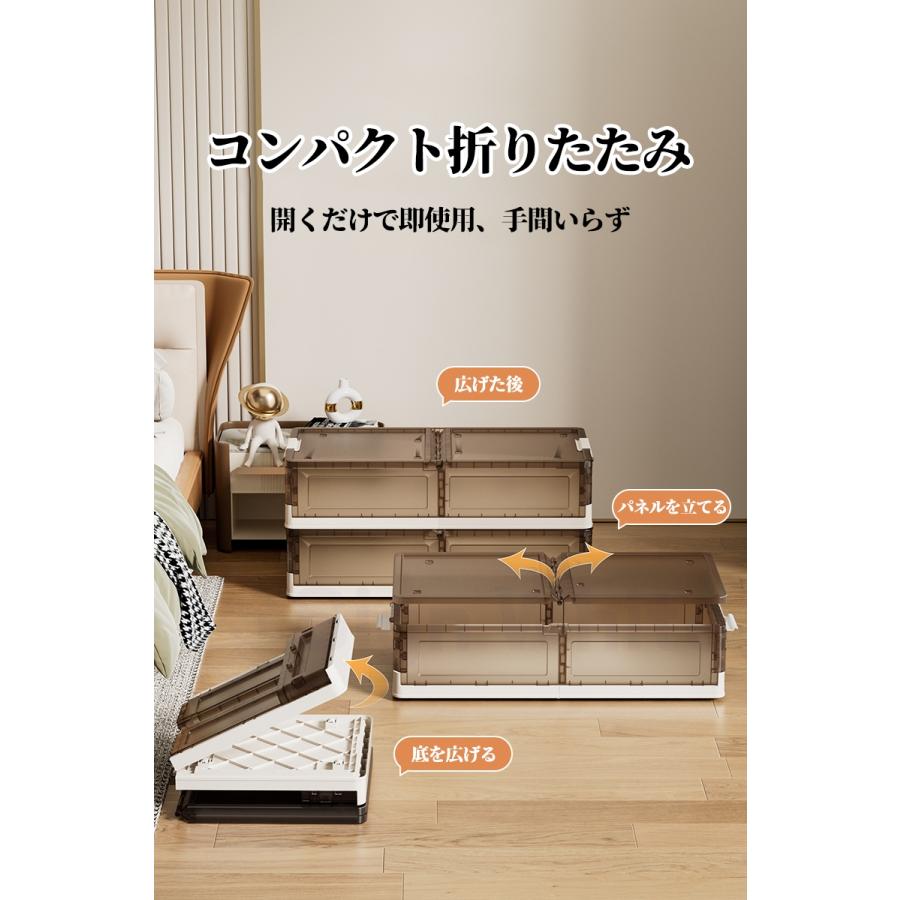 ベッド下収納 キャスター付き 収納ボックス 折りたたみ 収納ケース
