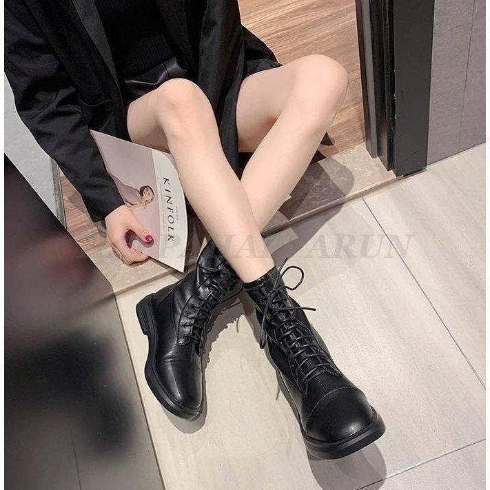 ショートブーツ ブーツ レディース シューズ 靴 ローヒール レースアップ カジュアル かっこいい 大人可愛い アンクルブーツ ぺたんこ ヒール シンプル 無地 驚きの価格