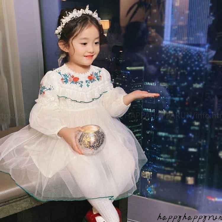 上質で快適 子供服 ワンピース 長袖ワンピース 女の子 可愛い フォマールドレス ピアノ発表会 結婚式 演奏会 韓国風 おしゃれ ワンピース サイズ 100 Www We Job Com