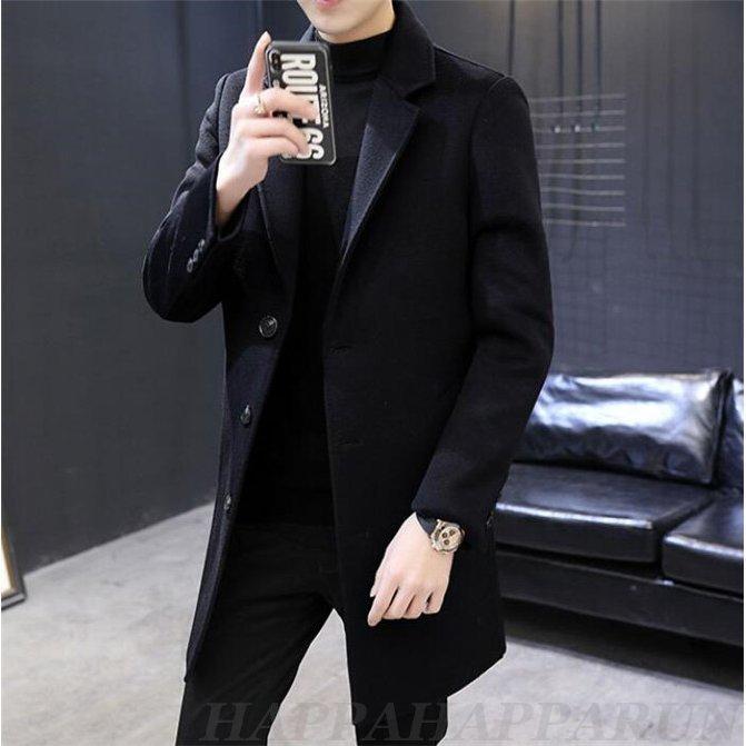 カシミヤコート メンズ ロングコート チェスターコート Pコート ラシャ