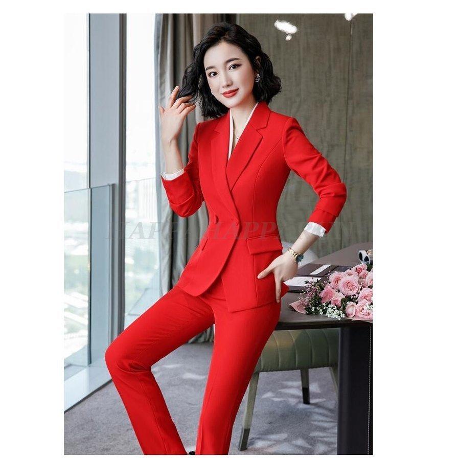 上品 パンツスーツ スカートスーツ レディース 2点セットスーツ 就職活動 おしゃれ 代30代40代 事務服 細身シルエット ビジネス 入学式 卒業式 通勤 卒業式