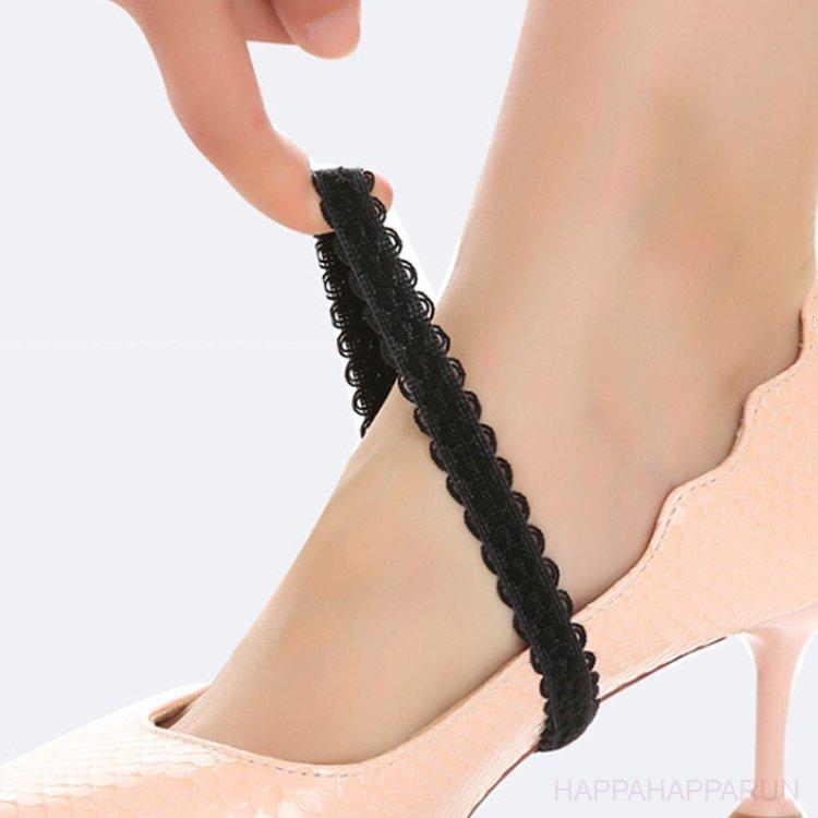 パンプスバンド レース シューズバンド シューズベルト パカパカ防止 脱げ防止 ミュール 走れる 靴擦れ防止 アクセサリー 上品 おしゃれ Hh13a Czk142 Happa Happa Run 通販 Yahoo ショッピング