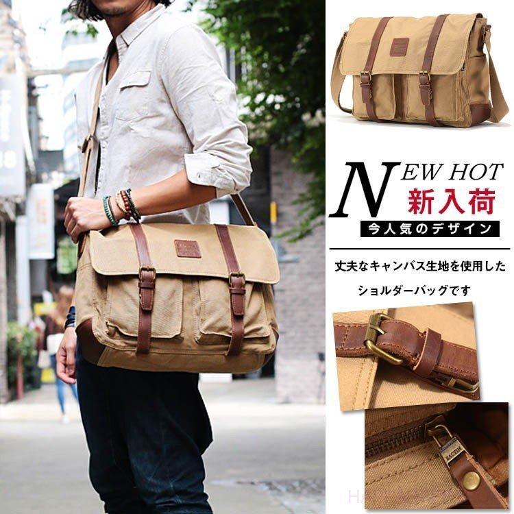 メッセンジャーバッグ メンズバッグ ショルダーバッグ メンズ レディース メンズ シンプル 帆布 春夏 カバン 帆布