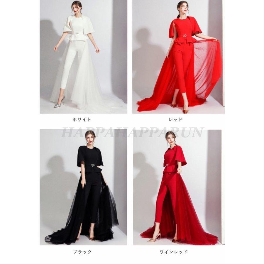 ウエディングドレス 袖あり カラードレス パンツドレス かっこいい 結婚式 二次会 花嫁 ドレス 大きいサイズ 白 黒 赤 トレーン 個性的 モード系 Hhr0914b Ssg0217 Happa Happa Run 通販 Yahoo ショッピング