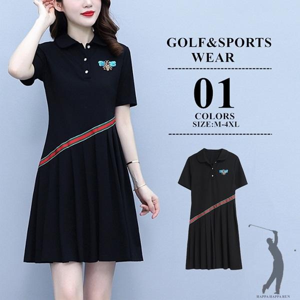 100 品質 ゴルフウェア ポロワンピース レディース 大きいサイズ 3l Ll 夏 40代 50代 オーバーサイズ テニスウェア 運動着 半袖 母の日 贈り物22新品 Originaljustturkey Com