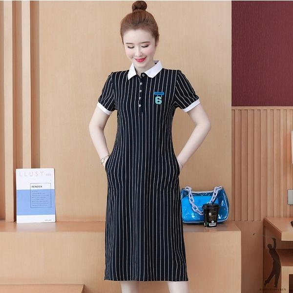 ゴルフウェア ワンピース ゴルフワンピース ポロシャツ レディース Aライン 着痩せ 夏コーデ 通気吸汗 半袖 きれいめ 40代50代 秋コーデ 運動着 母の日 贈り物 Hr0423 3 Happa Happa Run 通販 Yahoo ショッピング