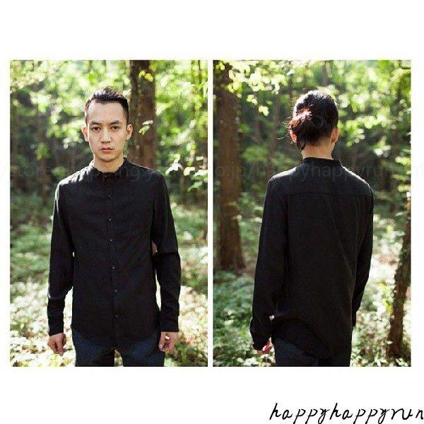 から厳選した チャイナ服 チャイナボタン テンセルシャツ 無地 メンズ シャツ 長袖 古着 コットン 秋 春 カジュアル その他トップス カラー ブルー Umd Cssa Org