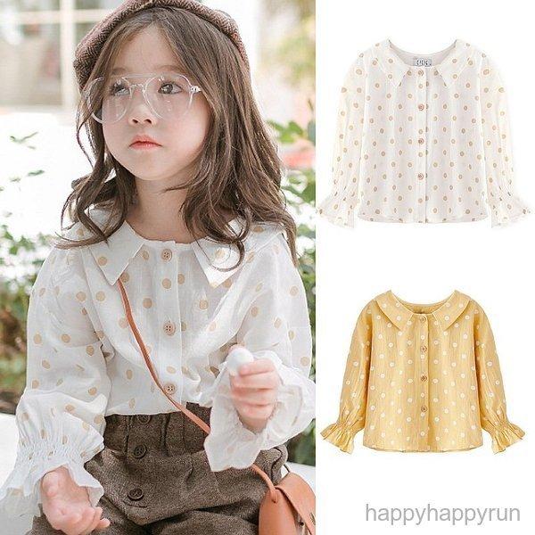 人気ブランド新作豊富 女の子 おしゃれ 子供服 水玉シャツ 通園 フォーマル スウィート 子ども服 コーデ 女の子 キッズ ブラウス シャツ ドット柄 長袖 ブラウス 可愛い ドット シャツ ブラウス サイズ 100 Www We Job Com
