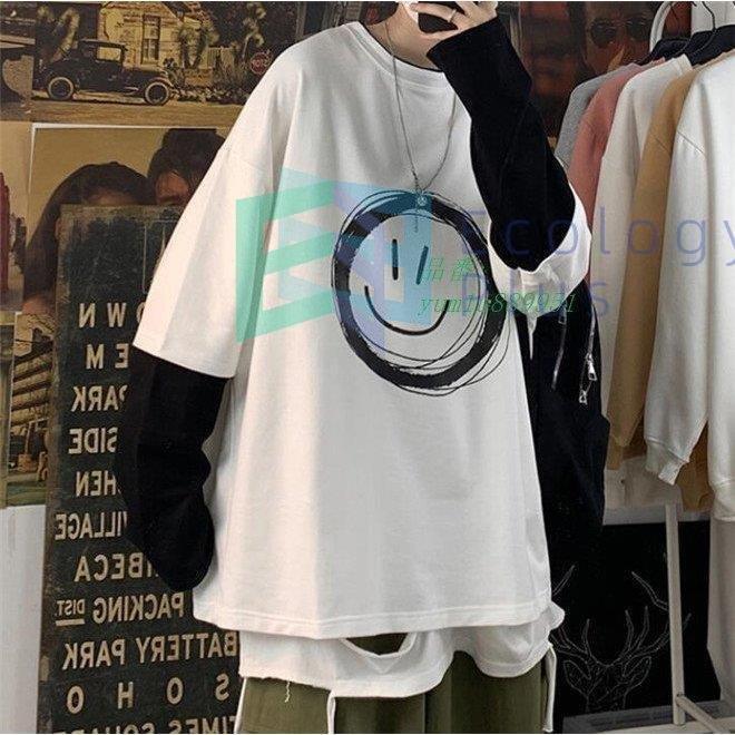 安い割引 春 大きいサイズ お兄系 長袖 重ね着 メンズ ゆったり 丸ネック トップス Tシャツ カジュアル 長袖 サイズ L Www Ellepiserramenti It