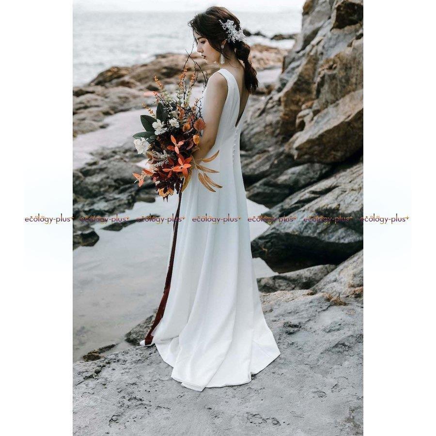 花嫁 披露宴 フォトウエディング 白 ウエディングドレス ノースリーブ 結婚式 花嫁ドレス 二次会 購入 スレンダーライン サイズ Xs Www Trendypooches Com