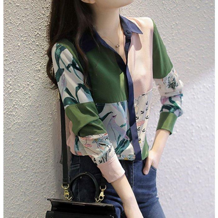 多様な 韓国風 オシャレブラウス 配色 Uvカットカーディガン ブラウス 長袖トップス 花柄 40代 レディース 大人 通勤ol ゆったりシャツ 春夏秋新作 シフォンブラウス 長袖 サイズ 2xl Venouziou Gr