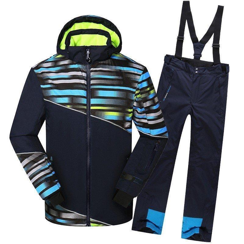 品質は非常に良い 男性冬スキーウエアセット厚め防水づき服セット メンズスキーウエアセット Hxf02 スキー 上下セット カラー B Icpit Org