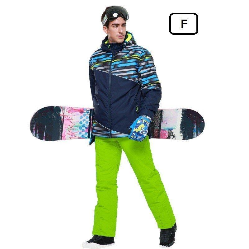 品質は非常に良い 男性冬スキーウエアセット厚め防水づき服セット メンズスキーウエアセット Hxf02 スキー 上下セット カラー B Icpit Org