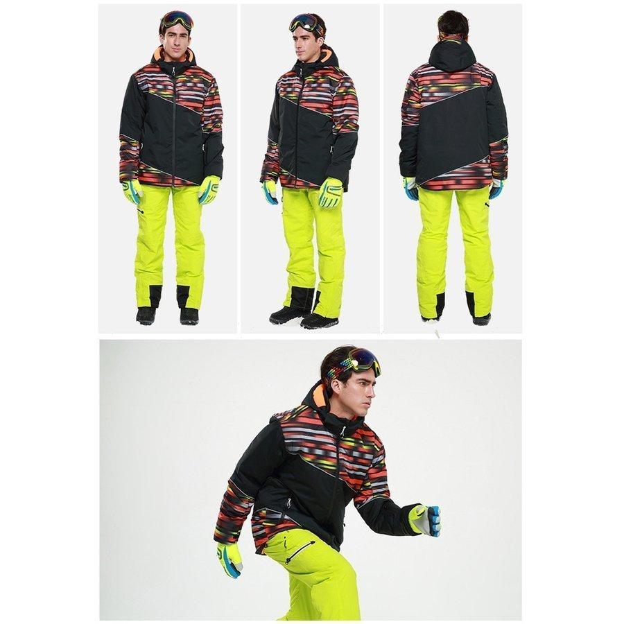 品質は非常に良い 男性冬スキーウエアセット厚め防水づき服セット メンズスキーウエアセット Hxf02 スキー 上下セット カラー B Icpit Org
