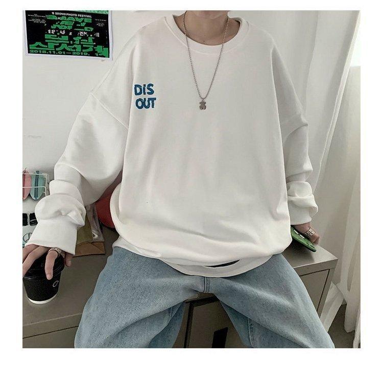 希少 メンズ 30代40代50代 カジュアルトップス プルオーバー 春服 クルーネック 韓国ファッション スウェットトレーナー 英文字プリント ゆったり 長袖tシャツ パーカー サイズ 3xl Panero Shop