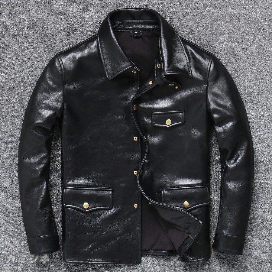 国産 レザージャケット バイクジャケット メンズ 馬革 お洒落 防風 革ジャン 本革 防寒 ライダース 革ジャン ファッション 高級 秋冬 本革 メンズ革ジャン ジャケット バイクウェア レザー ジャケット Centreisland Ca