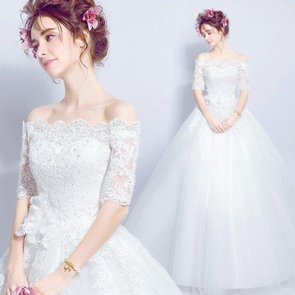 超歓迎された 花嫁ドレス きれいめ ドレス ウェディングドレス ウェディングドレス エンパイア ワンピース 二次会ドレス シンプルエンパイアドレス ワンピース カラー 写真色