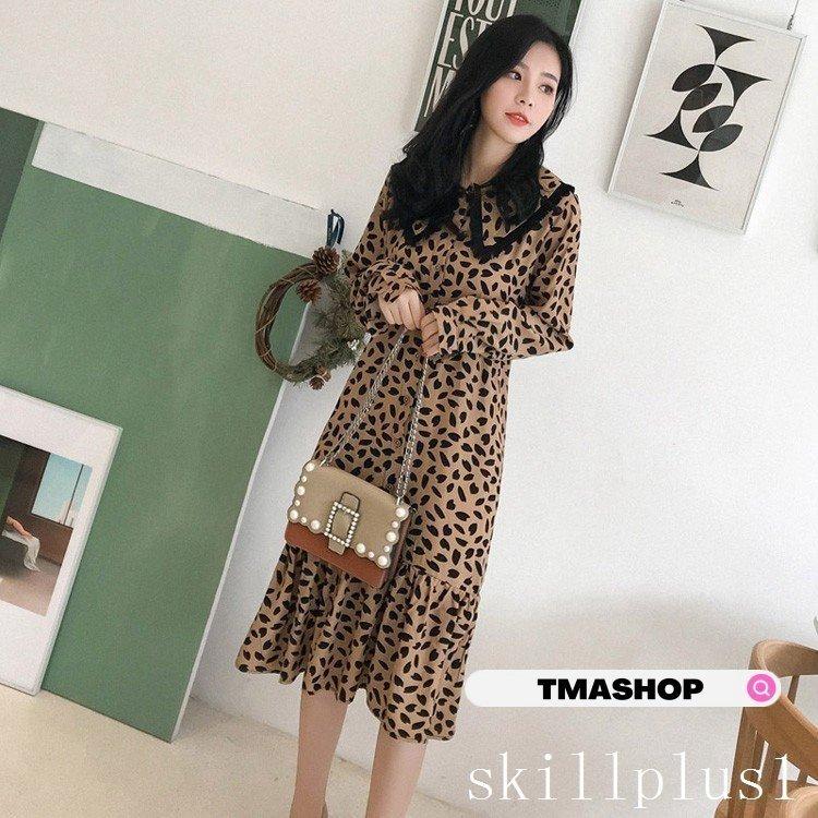 数々の賞を受賞 オシャレ 通勤 ドット柄ワンピース ロング丈ワンピース 40代 きれいめ 長袖 レディース マキシワンピース 秋服 丸襟 着痩せ ワンピース フレア シフォン ワンピース サイズ Xl Www We Job Com