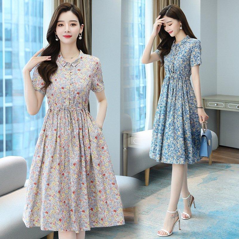 海外輸入 50代 涼しい 膝丈 薄手 ワンピース レディース 21夏新着 おしゃれ 半袖 体型カーバー 夏 M 4xl展開 代 夏 60代 30代 40代 ロング丈 ブランドおしゃれ Heinlenfollmer Com