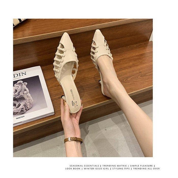 レディース サンダル ポインテッドトゥ 大人通勤 ハイヒール 楽ちん 痛くない サンダル シューズ サボサンダル オシャレ美脚 靴 履きやすい ミュール 春夏新作 激安正規