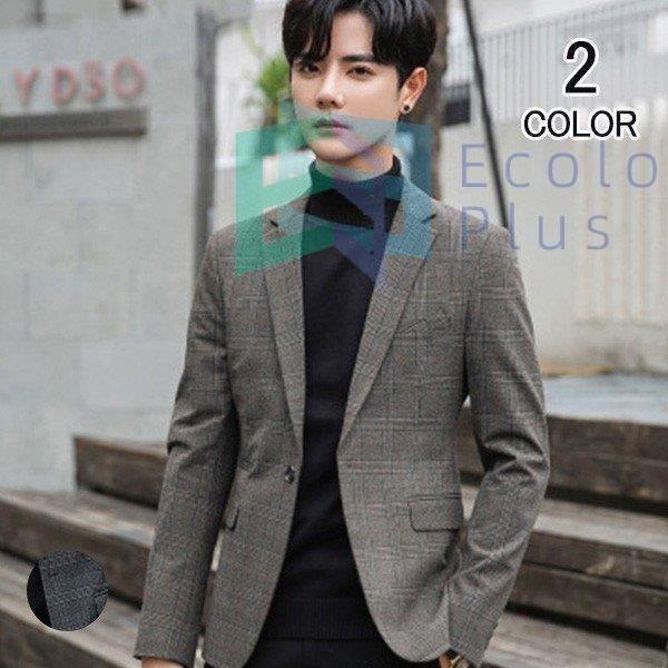 絶賛 春 夏 グレンチェック 紳士用 ビジネス チェック柄 ブレザー ジャケット サマー テーラードジャケット 秋 メンズ ライトアウター 通勤 テーラード カジュアル 新品即決 Bonus Connectglobalhomes Com