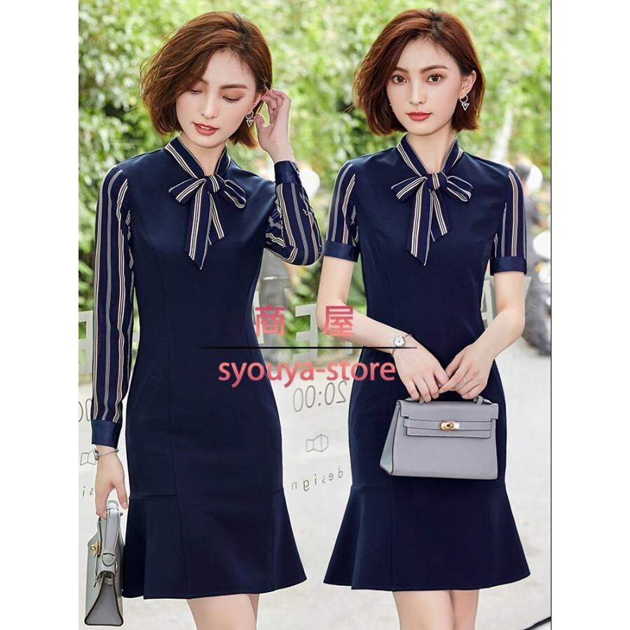 超可爱 30代40代 フォーマルワンピース 入学式 ひざ丈ワンピース カジュアル レディース 通勤 ビジネス オフィス 事務服 卒業式 春夏 就活 キレイめ 上品 半袖 長袖 Ol パーティドレス サイズ 2xl Baskincoffee Vicom Corp Com