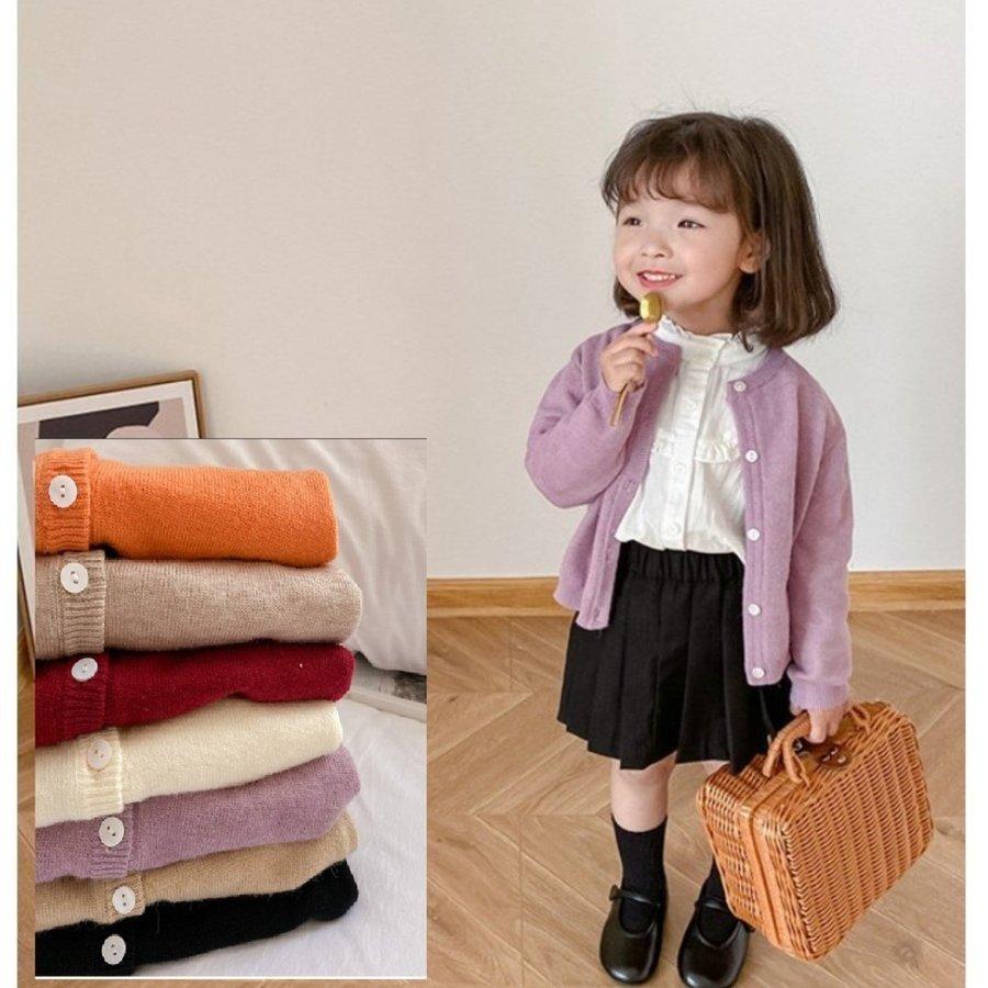 初回限定 あったか 6色 キッズ パンツスタイル カラーカーディガン スカート カーディガン 1 90 130 110 可愛い 子供服 おしゃれ 100 女の子 予約販売品 Www Aqtsolutions Com