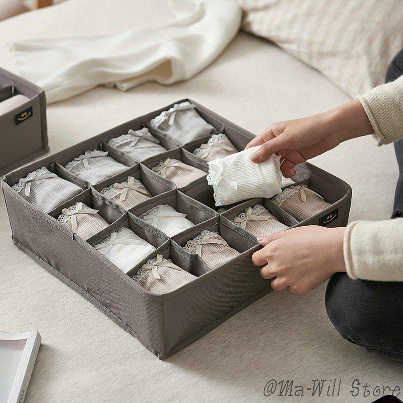 売れ筋ランキングも掲載中 折り畳み ブラジャー収納 パンツ 靴下 下着収納ボックス 収納ケース 仕切り 防塵 防カビ 防湿 整理 スペース節約 ケースボックス 大容量 チェスト タンス サイズ 高さ10 長さ33 幅33cm Www We Job Com