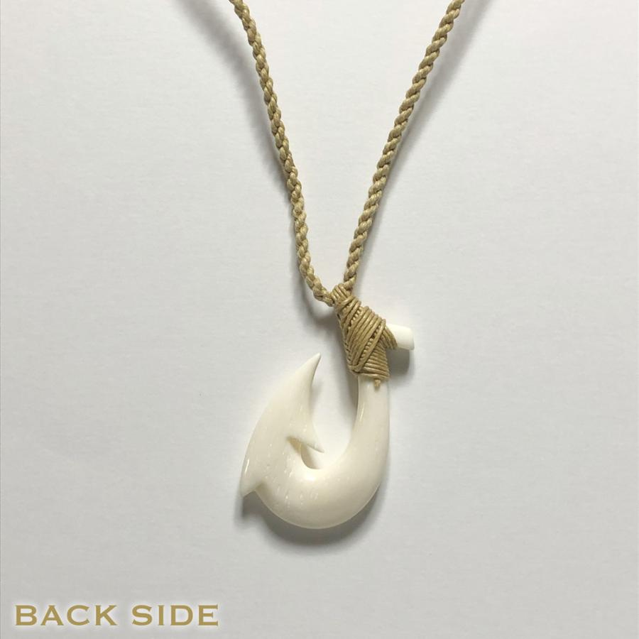 ボーンネックレス【フィッシュフックA 】ボーンカービング 水牛