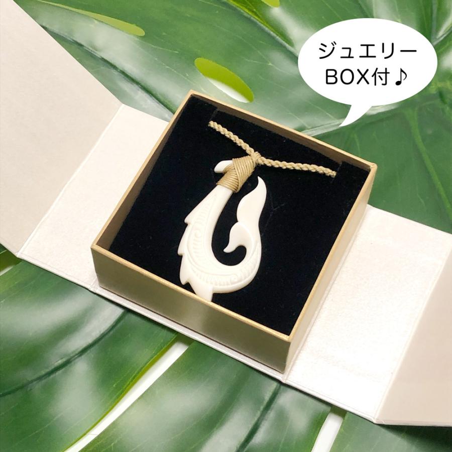 ボーンネックレス【フィッシュフックC 】ボーンカービング 水牛 ボーンネックレス【フィッシュフックC 】ボーンカービング 水牛