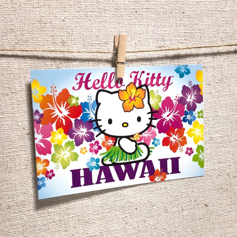 ハローキティ HELLO KITTY ハワイアン雑貨 ハガキ【Hello kitty ハローキティ HELLO KITTY ハワイアン雑貨 ハガキ【Hello kitty