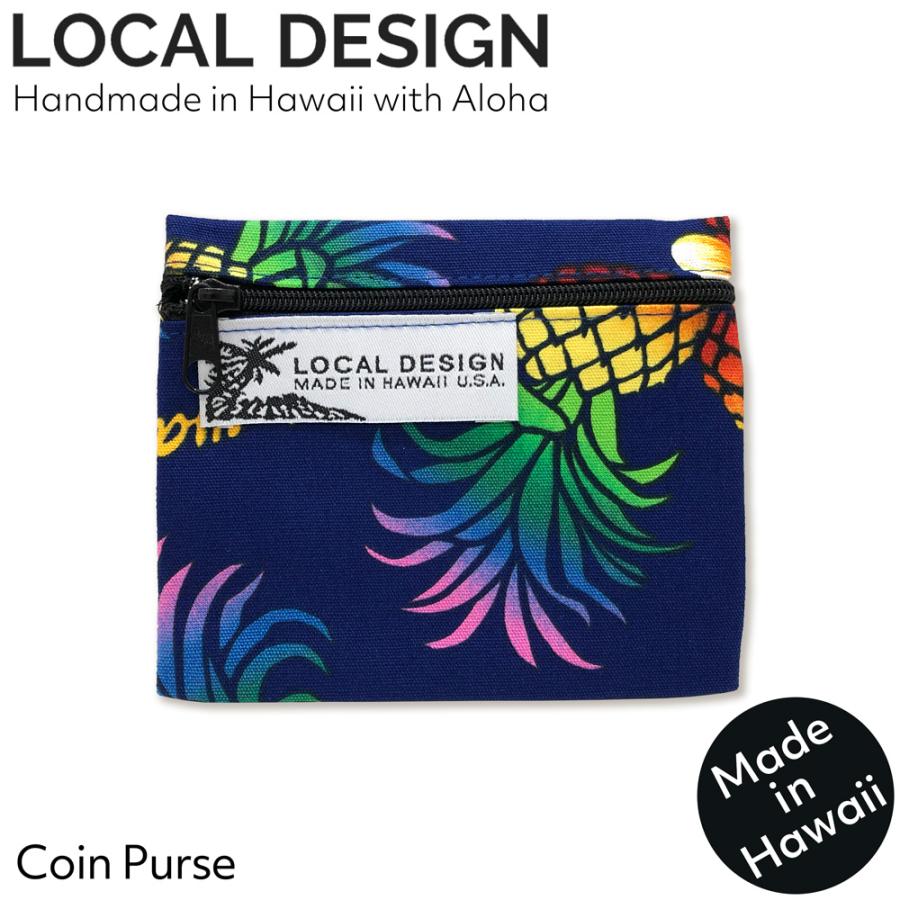 ハワイアン雑貨 ハワイアンファブリック ハワイアンポーチ コスメポーチ Local Design ローカルデザイン 【コインパース09】ハワイ