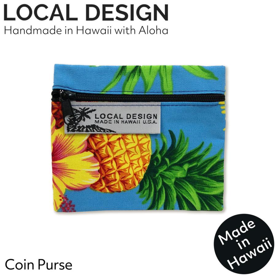 ハワイアン雑貨 ハワイアンファブリック ハワイアンポーチ コスメポーチ Local Design ローカルデザイン 【コインパース10】ハワイ