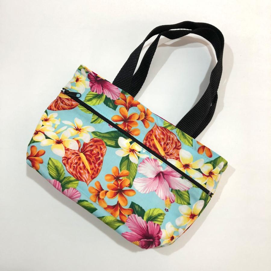 ハワイアンファブリック ハワイアンバッグ トートバッグ ランチバッグ