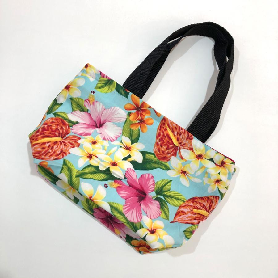 ハワイアンファブリック ハワイアンバッグ トートバッグ ランチバッグ